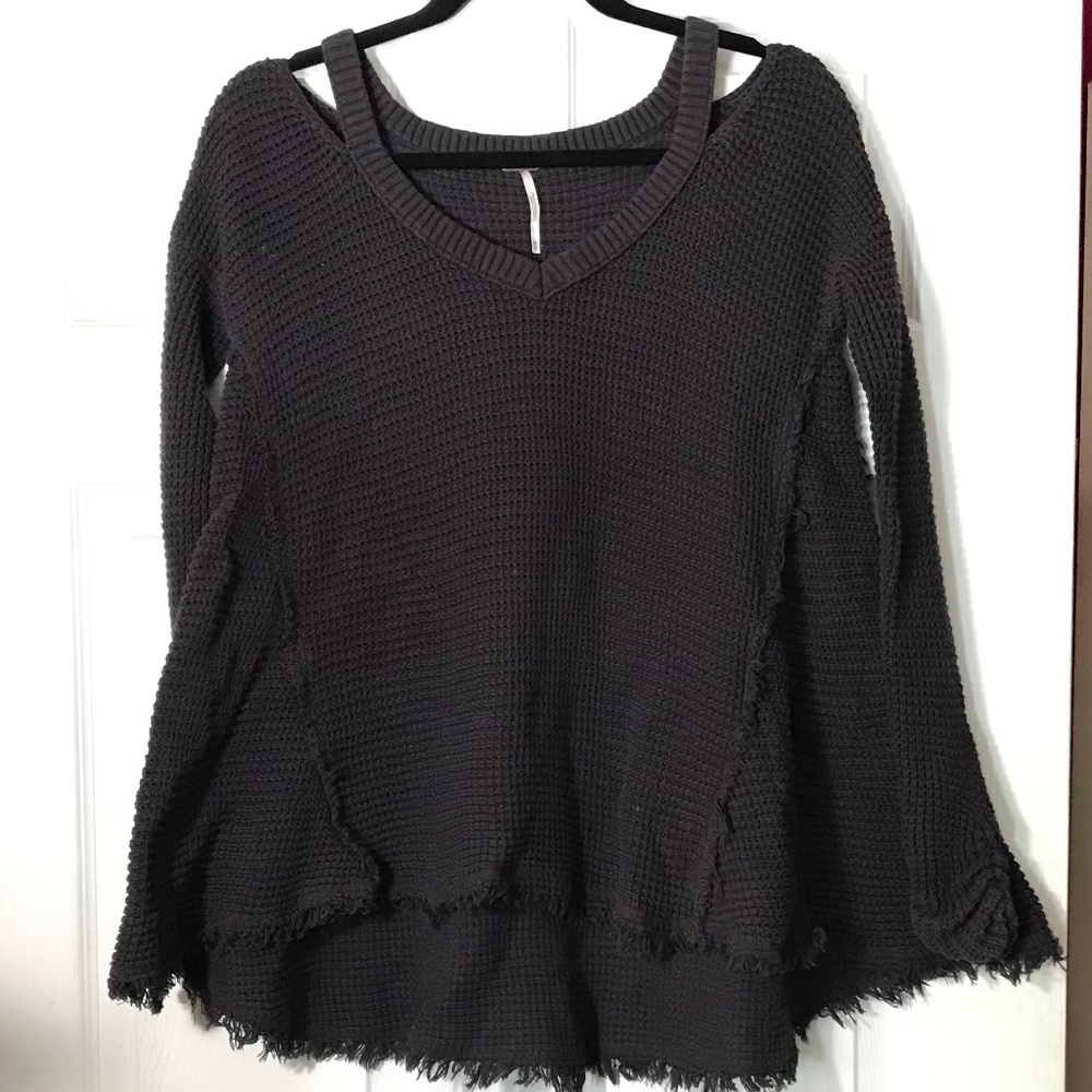 Black oversized Free People Sweater